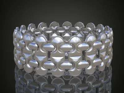 Exclusive Bracelet model 3D printable model 0006 Free 3D print model