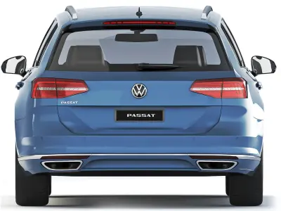 Volkswagen Passat B8 Variant R-Line 2015 3D model