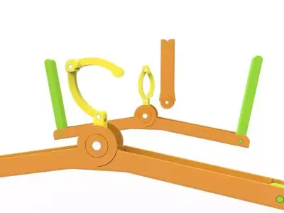 Foldable Cloth Hanger 3D print model