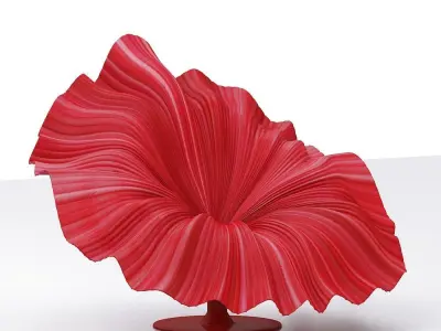 contemporary Armchair Low-poly 3D model