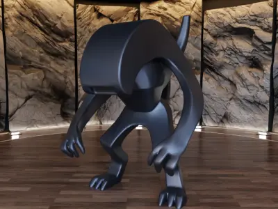 Xenomorph Creature Figure Fan Art Toy  3D print model