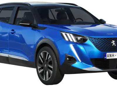 Peugeot e-2008 3D model