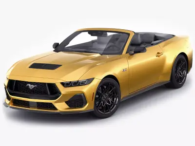 Mustang 2024 Convertible GT 3D model