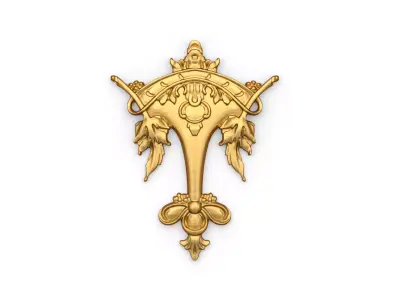 Classic carved decor ornament 511 3D print model