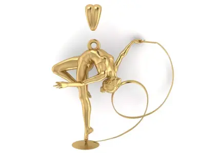 ballet pendant 04 3D print model
