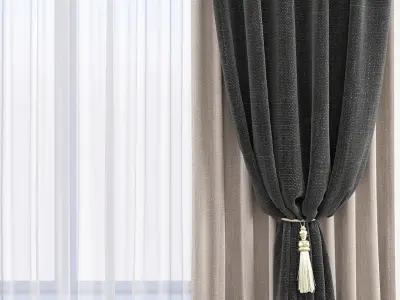 Set 79 Curtains 3D model