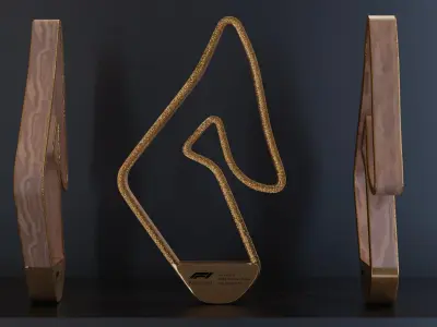 F1 Trophy - Austrian GP Trophy Low-poly 3D model