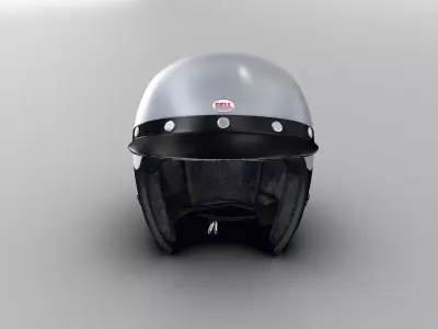70s Helmet F1 FBX file 3D model
