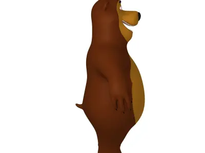 Bear Cartoon 02 3D model