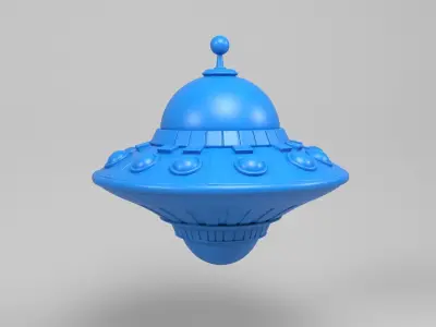 Cartoon UFO 3D print model