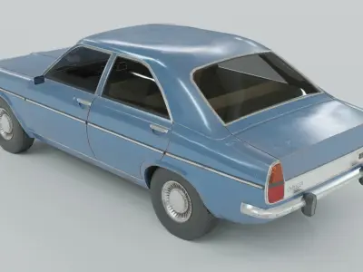 Chrysler 160  Low-poly 3D model