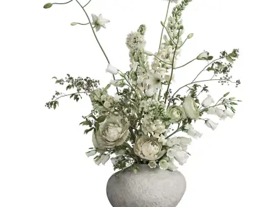 Flower In Vase 103 3D model