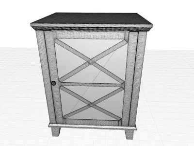 Bridwell Door Accent Cabinet 3D model
