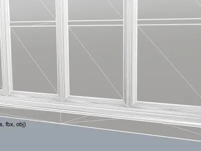 Square Window 3D model