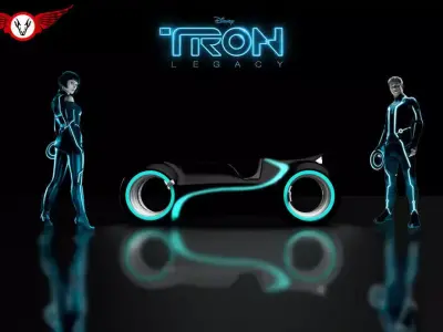 TRON Bike Free 3D model