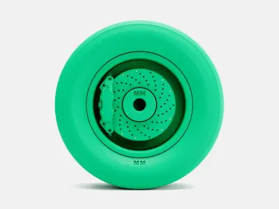 15x7 Mopar Rallye Wheel Goodyear Polyglas F60 Tire 3D print model