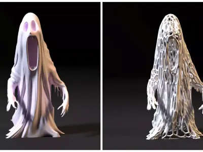 Ghost halloween 3D print model