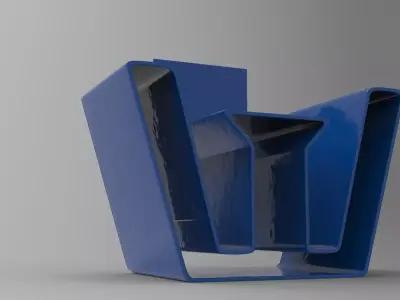 Kleo Chair Low-poly 3D model