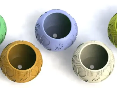 Planters set 3D print model