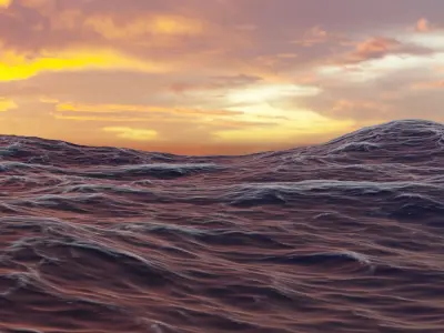 Free Ocean scene Free 3D model