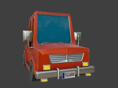 Cartoon Car 3D model