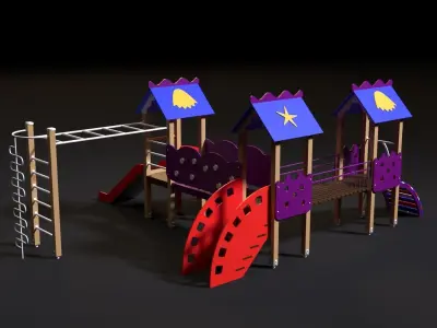 Childrens play complex 3D model order