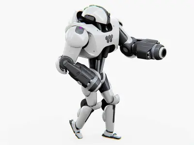 POLICE OFFICER BOT  Rigged for Unreal Engine - Unity - MIXAMO  3D model
