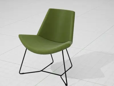 PlusHalle Lotus Chair UE4 Low-poly 3D model