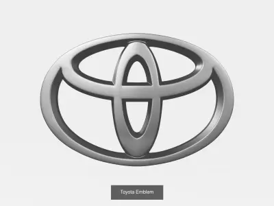 Vehicle Badges set 3D Model Collection