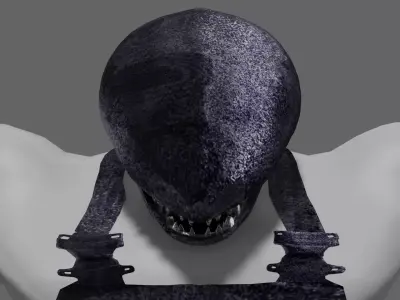 Friendly monster Dguy Free low-poly 3D model