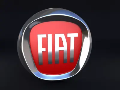 Fiat Logo 3D model