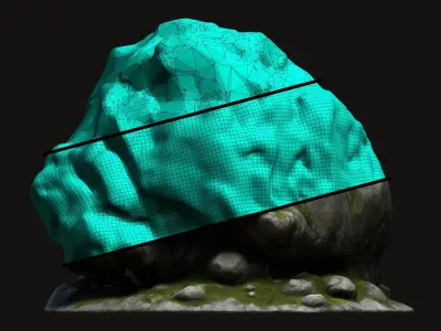 Rock Stone 7 Free low-poly 3D model