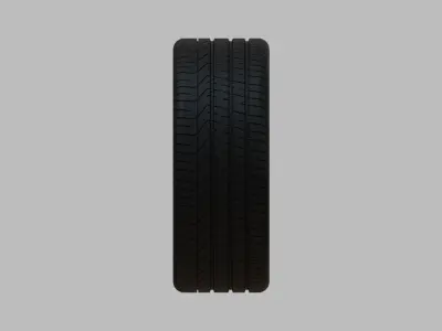 Miniature Enkei PF01EVO Rim and Tire - 3D Print - No Textures 3D print model