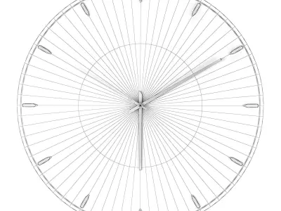 Clock Sea Wave 3D model