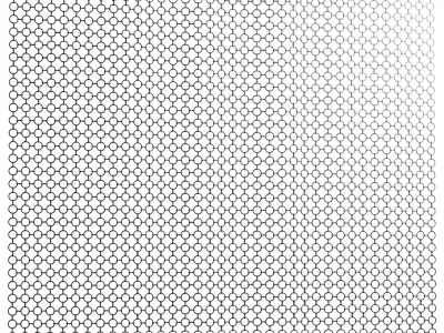 Metal rings decorative curtain 3D model