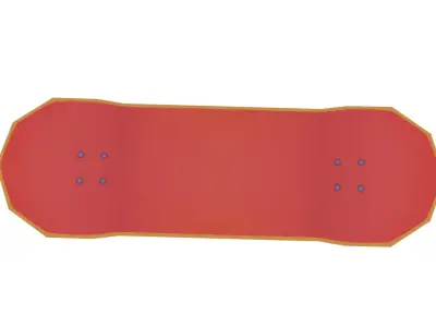 Skateboard - Hand Painted 3D model