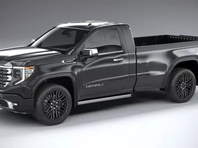 GMC Sierra Denali regular cab 2022 3D model