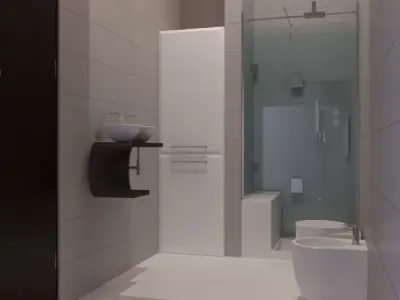 Render interior 3D model