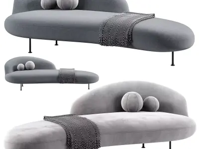 Banah Dormeuse by Luca Nichetto 3D model