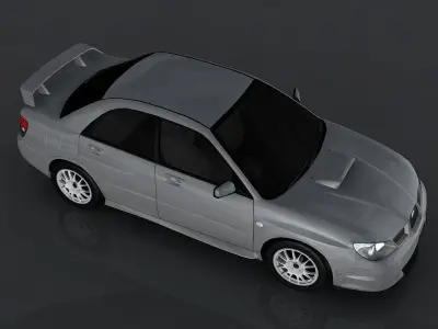 Subaru Impreza Low-poly 3D model