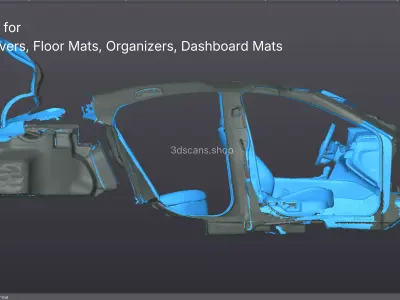 2025 Toyota Camry Interior High Accuracy 3D Scan for Design 3D model