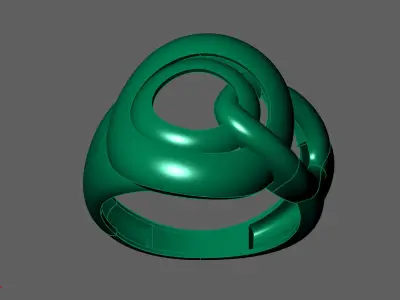 Plain Ring Women Ready STL 3DM Models Womens Rings 3D models 3D print model 9