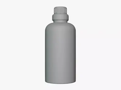 Basic Detergent Bottle - Geometry Only No Textures No Materials 3D model