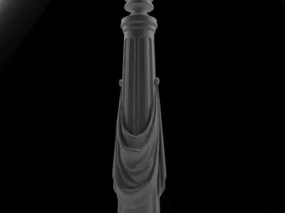Pillar for stairs stavros 3D print model