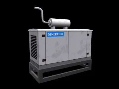 Generator Low-poly 3D model