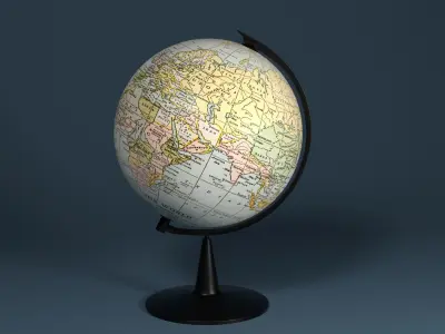 Globe - The World  Free 3D model