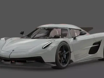 2021 Koenigsegg Jesko Absolut 3D Model Ultimate Speed Machine 3D model