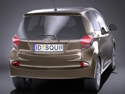 Toyota Verso S 2016 VRAY 3D model