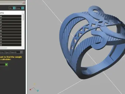 Fancy Womens Rings Plain Rings Ready STL 3DM Models Rings 3D print model 4