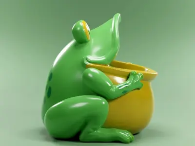 Frog Decor 3D print model